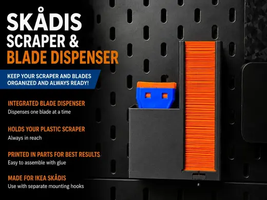 SKADIS Plastic Scraper Holder and Blade Dispenser