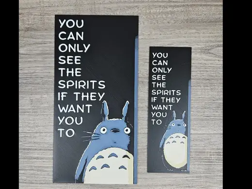 Totoro Quote (bookmark and panel)