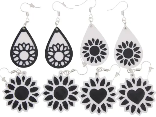 Halloween Earring pt 13 - Flowers