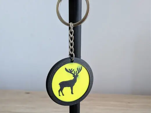 Deer reindeer keychain
