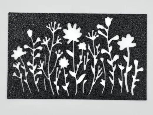 Wildflower Border Template Stencil