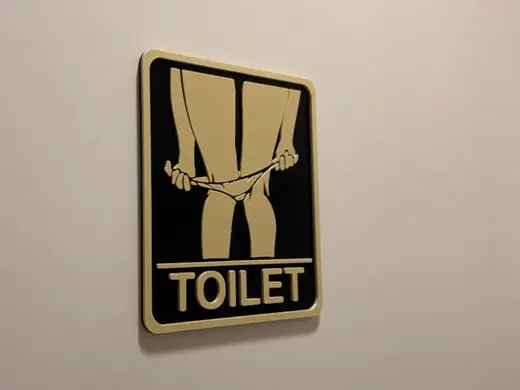 TOILET – Restroom Door Sign