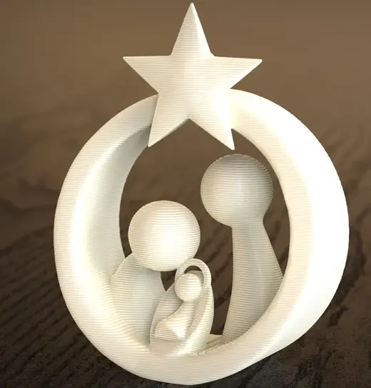 Nativity Christmas tree Ornament by neverlandforge