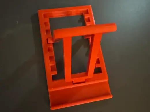 Adjustable folding phone stand (print in place)