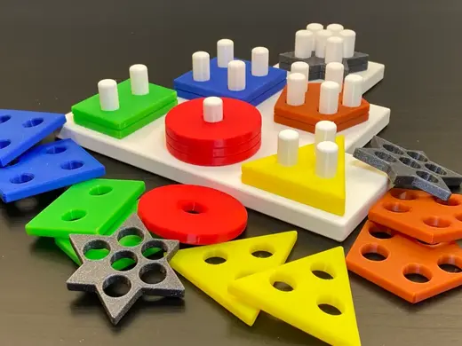 Children Fine Motor Skills Toy: Advanced Shape Set