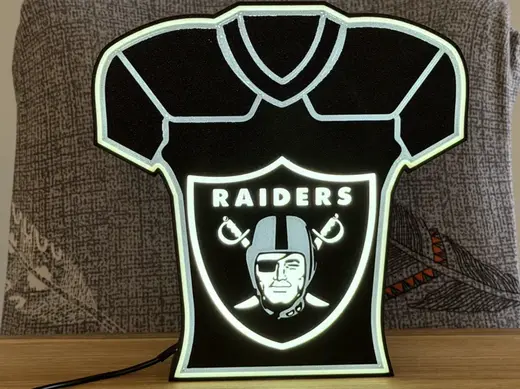 NFL Jersey Lightbox - Las Vegas Raiders