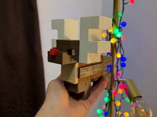 Christmas Deer Decoration NO AMS EASY TO PRINT