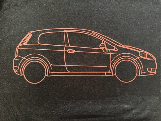 T-shirt print - Fiat Punto