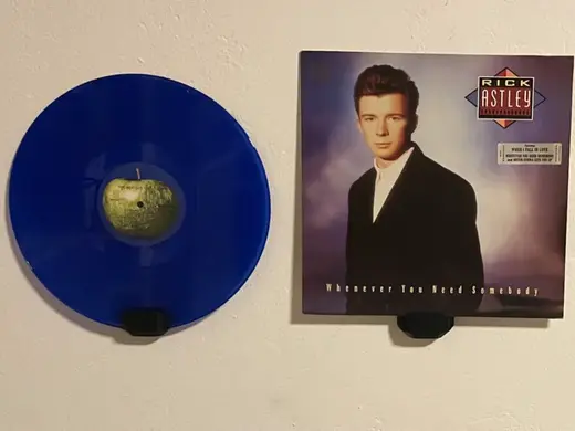 minimalistischer Schallplatten Wandhalter