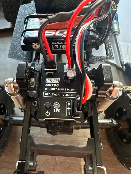 trx4m injora esc mount (w/ meus shock towers)