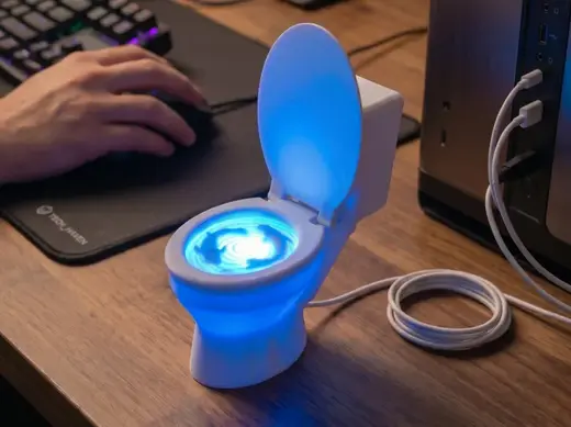 Holy Fish! - The Zen Toilet Desktop Lamp