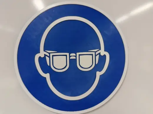 Gebotsschild Schutzbrille