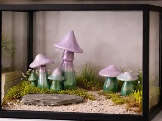 Woodland Mushroom Terrain Set – Forest Floor Decor