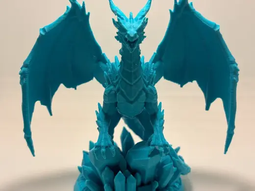 The Glacial Monarch: Crystalline Dragon