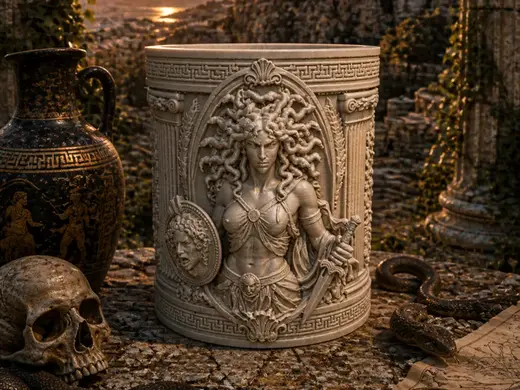 Dekobecher der Medusa