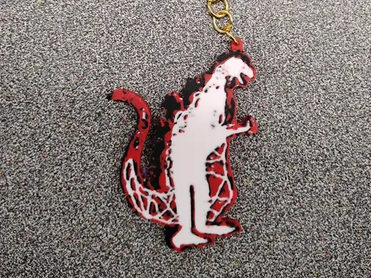the man in the suit keychain-more detailed