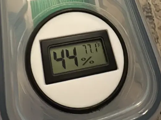 Drybox Lid Square Hygrometer Humidity Meter Insert