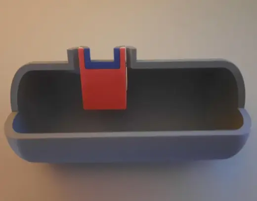 edu. model of a pressure vessel with two nozzels