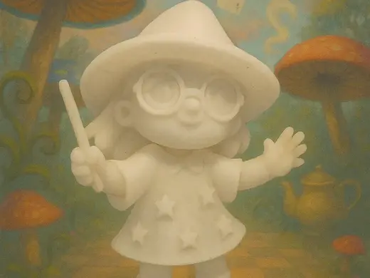 Chibi Sorcière et Cartes Magiques