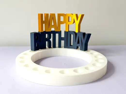Party Wreath - Happy Birthday BIG Motif Plug