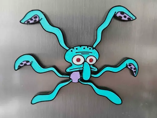 Spongebob Squidward Dancing Fridge Magnet