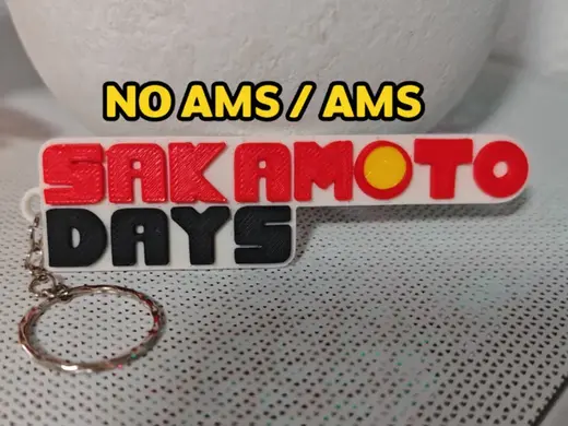 Sakamoto Days Keychain (NO AMS/AMS)