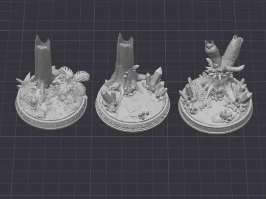 50mm Stump bases for Minifigs