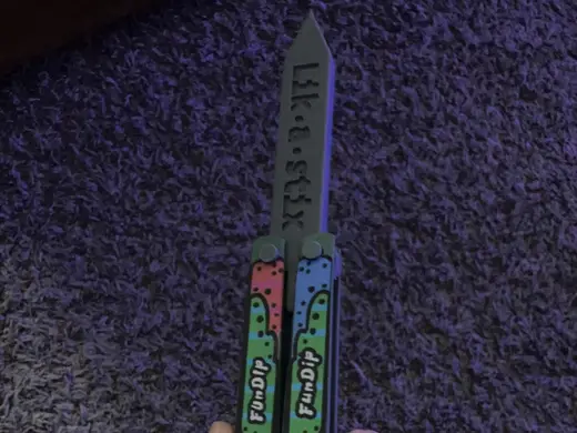 fun dip butterfly knife
