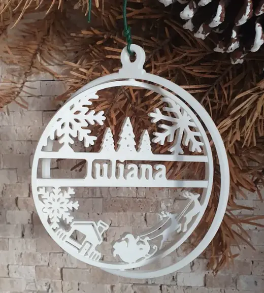 Cozy Christmas: Customizable Ornament