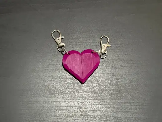 Broken Hearts - key rings/necklace with magnets