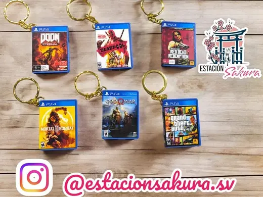 Play Station 4 Gamebox KEYCHAIN