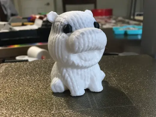 Knitted baby Hippo