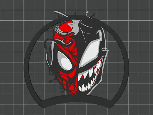Venom/Spiderman Ears for 5 magnet Modular Headband