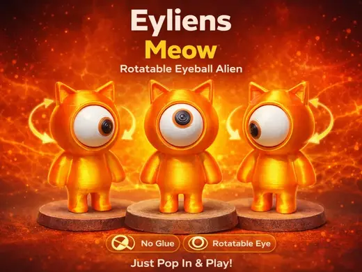 Eylien - Meow Rotating Eyeball Cat Alien