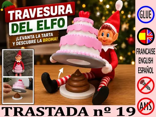 Elf on the Shelf – Broma diaria #19–Tarta sorpresa