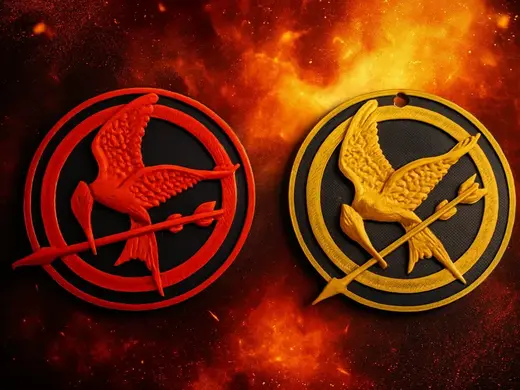 keychain mockingjay logo brooch Hunger Games