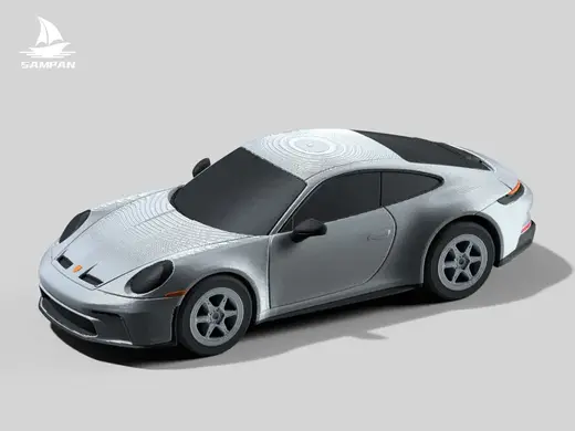 【Porsche】保时捷 911 GT3 Touring 高性能超跑 公路车 组装/轮胎可动