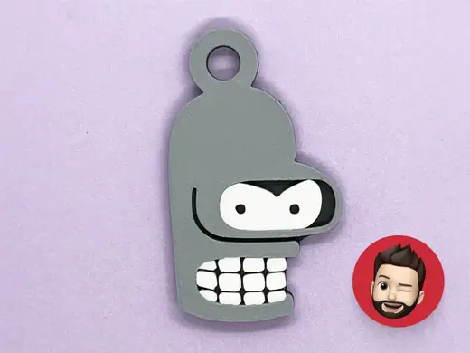 Futurama Bender keychain