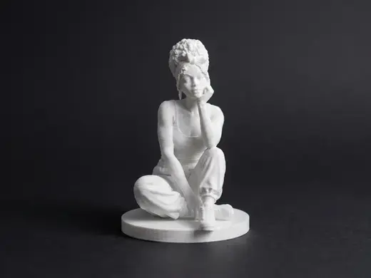 Seated Woman – Elegant Contemporary Figurine