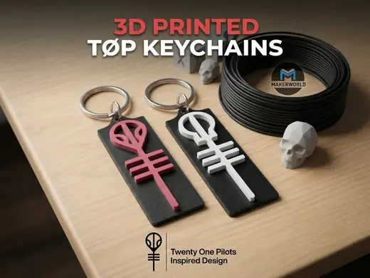 Twenty One Pilots | Tyler & Josh Keychain