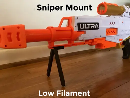 Nerf Compatible Sniper Bipod Attachment