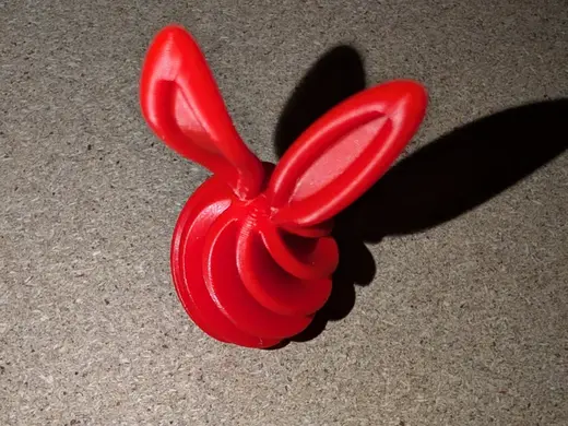 Easter Bunny Pass through spiral fidget toy