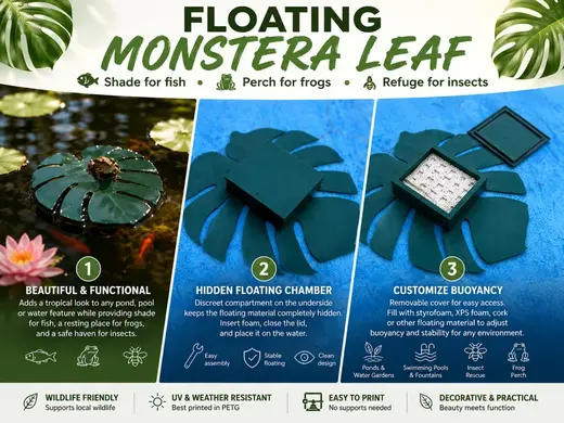 Monstera Leaf – floating water decoration
