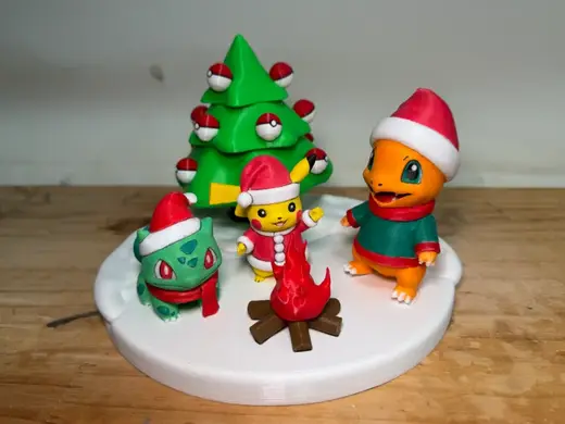 christmas scene for Pokemon