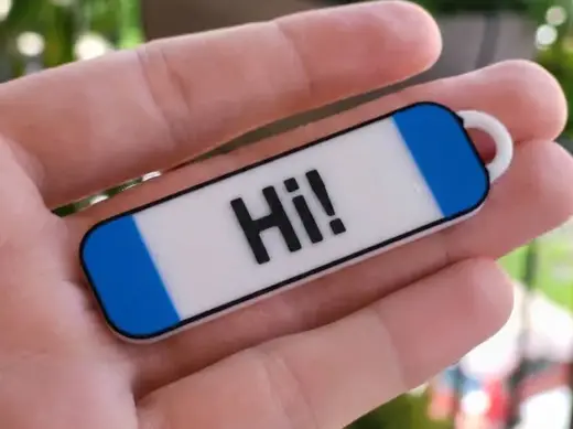 European car plate keychain