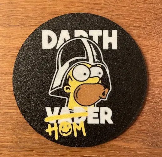 Homer Simpson Coaster / Star Wars / Darth Vader