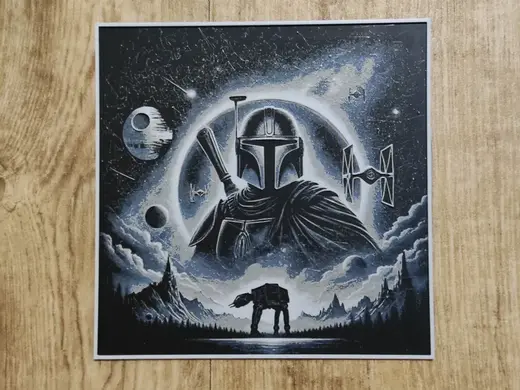 Mandalorian and Star Wars - hueforge