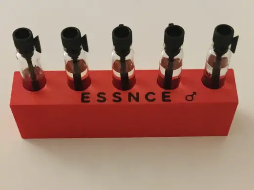 Holder for Essnce male Parfume samples