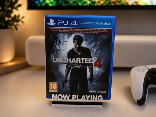 NOW PLAYING - Gamestand with PS5 Logo