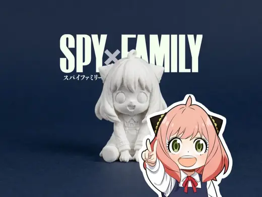 Anya Forger Chibi Figure – SPY x FAMILY 3D Model